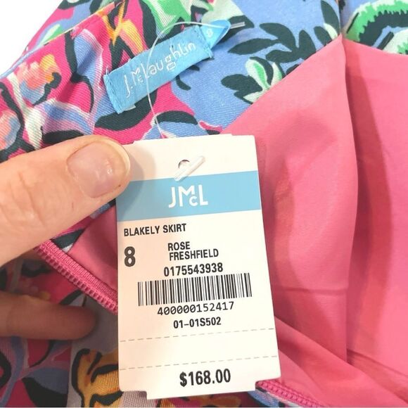 J. McLaughlin Blakely Floral Pencil Skirt in Rose Freshfield, Size 8 - Picture 10 of 15